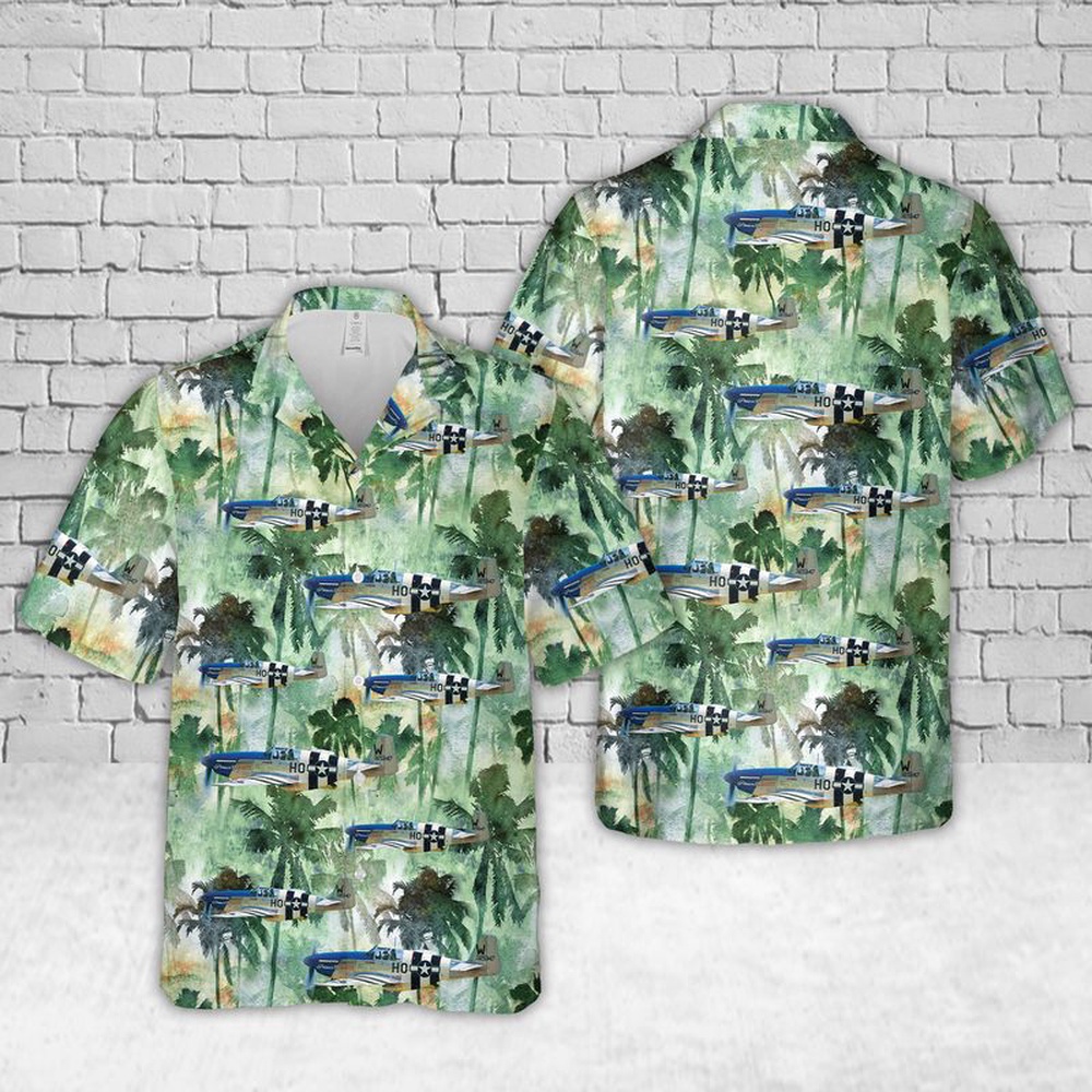 Air Force Aloha Shirt, US Air Force Mustang P-51C-10 43-25147 Princess Elizabeth Hawaiian Shirt Air Force Aloha Shirt, US Air Force Mustang P-51C-10 43-25147 Princess Elizabeth Hawaiian Shirt