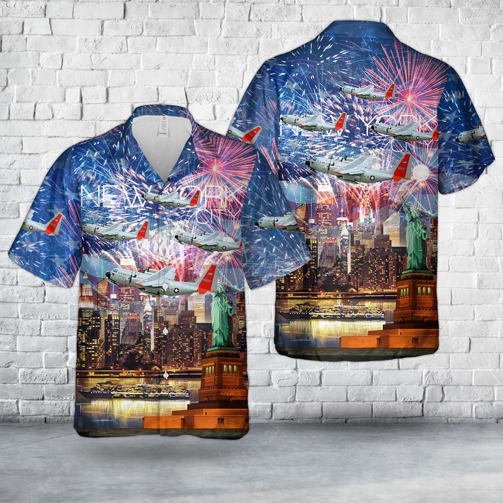 Air Force Aloha Shirt, US Air Force New York Air National Guard 139th Airlift Squadron LC-130 Skibird, 4th Of July Hawaiian Shirt Air Force Aloha Shirt, US Air Force New York Air National Guard 139th Airlift Squadron LC-130 Skibird, 4th Of July Hawaiian Shirt