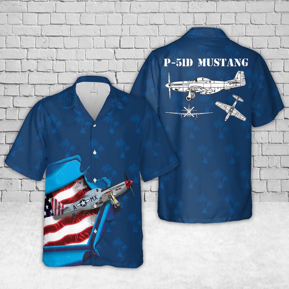 Air Force Aloha Shirt, US Air Force North American P-51D Mustangs Mad Max Hawaiian Shirt Air Force Aloha Shirt, US Air Force North American P-51D Mustangs Mad Max Hawaiian Shirt