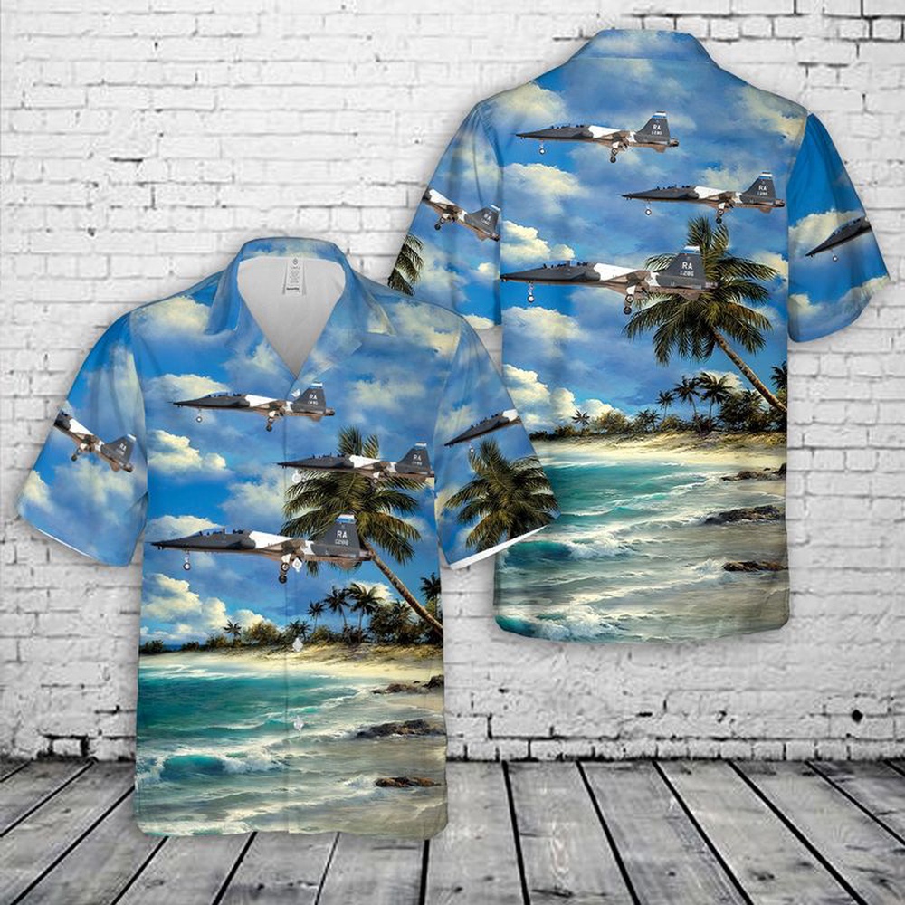 Air Force Aloha Shirt, US Air Force Northrop T-38C Talon Hawaiian Shirt Air Force Aloha Shirt, US Air Force Northrop T-38C Talon Hawaiian Shirt