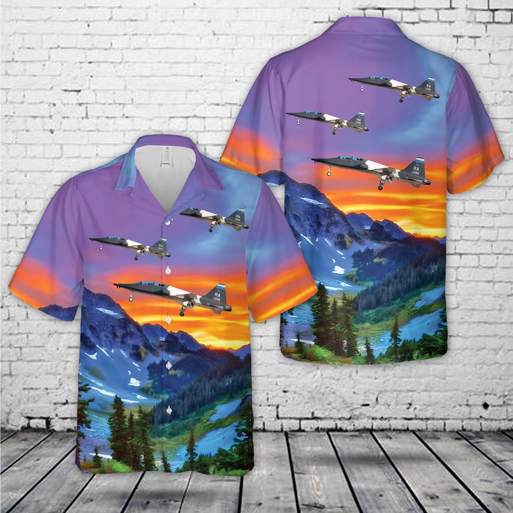 Air Force Aloha Shirt, US Air Force Northrop T-38C Talon Hawaiian Shirts Air Force Aloha Shirt, US Air Force Northrop T-38C Talon Hawaiian Shirts