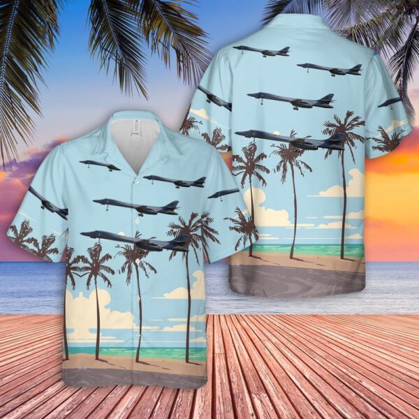 Air Force Aloha Shirt, US Air Force Rockwell B-1B Lancer Hawaiian Shirt