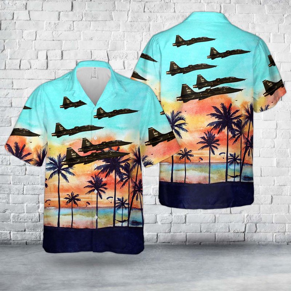 Air Force Aloha Shirt, US Air Force Whiteman AFB T-38 Hawaiian Shirt Air Force Aloha Shirt, US Air Force Whiteman AFB T-38 Hawaiian Shirt