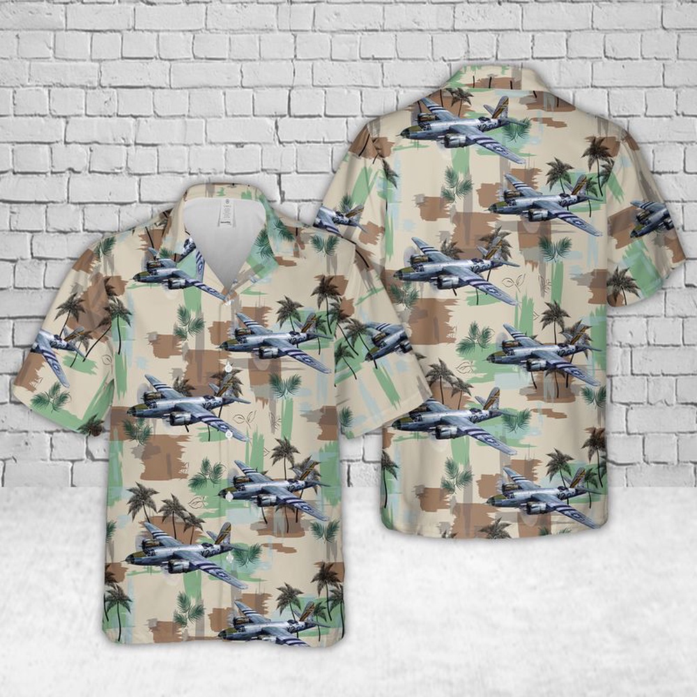 Air Force Aloha Shirt, US Air Forces Martin B-26 Marauder Dee Feater X2-A WW2 Hawaiian Shirt Air Force Aloha Shirt, US Air Forces Martin B-26 Marauder Dee Feater X2-A WW2 Hawaiian Shirt