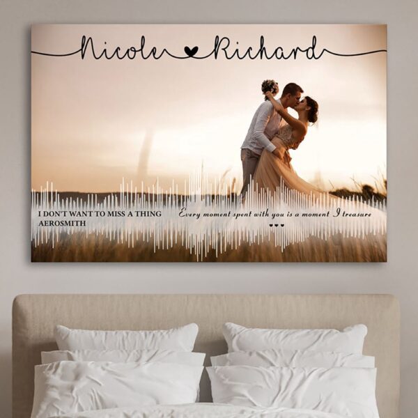 Canvas Prints Valentine’s Day, Personalized Anniversary Couple Every Moment Spent With You Canvas, Couple Lovers Wall Art