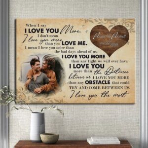 Canvas Prints Valentine’s Day, Personalized Anniversary Gift…