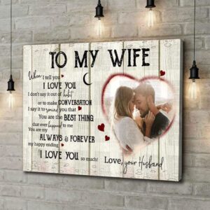 Canvas Prints Valentine’s Day, Personalized Anniversary Wife…