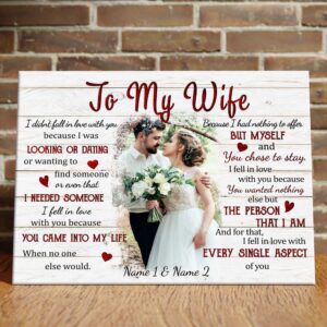 Canvas Prints Valentine’s Day, Personalized Couple Love…