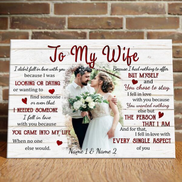 Canvas Prints Valentine’s Day, Personalized Couple Love Every Single Aspect Of You Canvas, Couple Lovers Wall Art