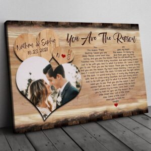 Canvas Prints Valentine’s Day, Personalized Couple Meaningful…