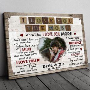 Canvas Prints Valentine’s Day, Personalized Couple When…
