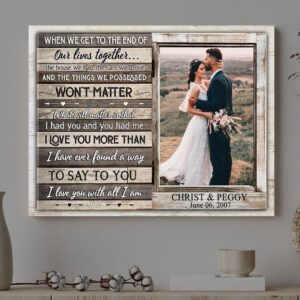 Canvas Prints Valentine’s Day, Personalized Couple Wife…