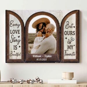 Canvas Prints Valentine’s Day, Personalized Couple Wife…