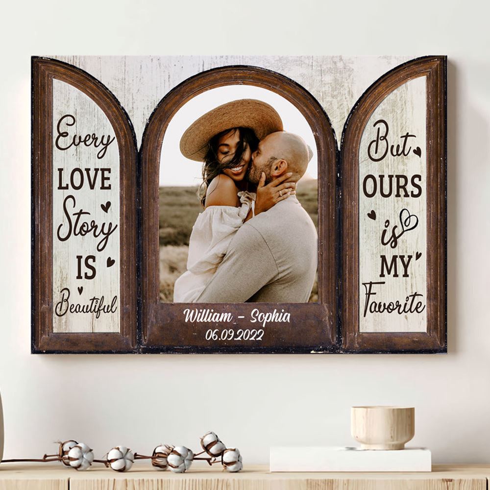 Canvas Prints Valentine's Day, Personalized Couple Wife Husband Love