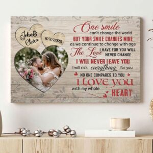 Canvas Prints Valentine’s Day, Personalized Couple Wife…