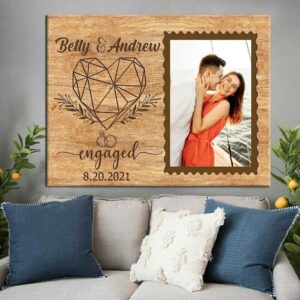 Canvas Prints Valentine’s Day, Personalized Engagement Gifts…