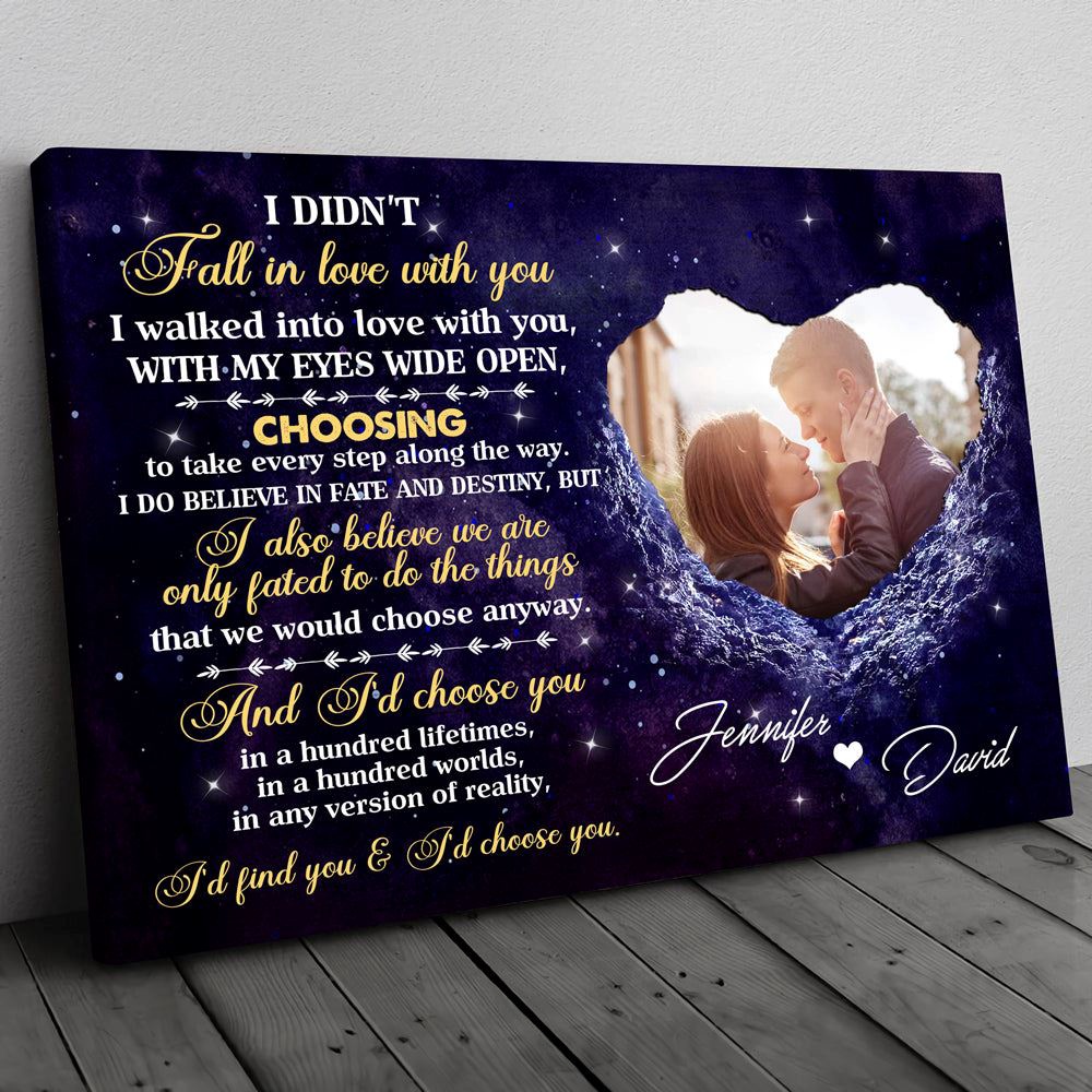 Canvas Prints Valentine’s Day, Personalized Find And Choose You Meaningful Couple Canvas, Couple Lovers Wall Art