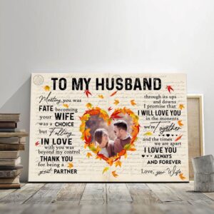 Canvas Prints Valentine’s Day, Personalized For Husband…