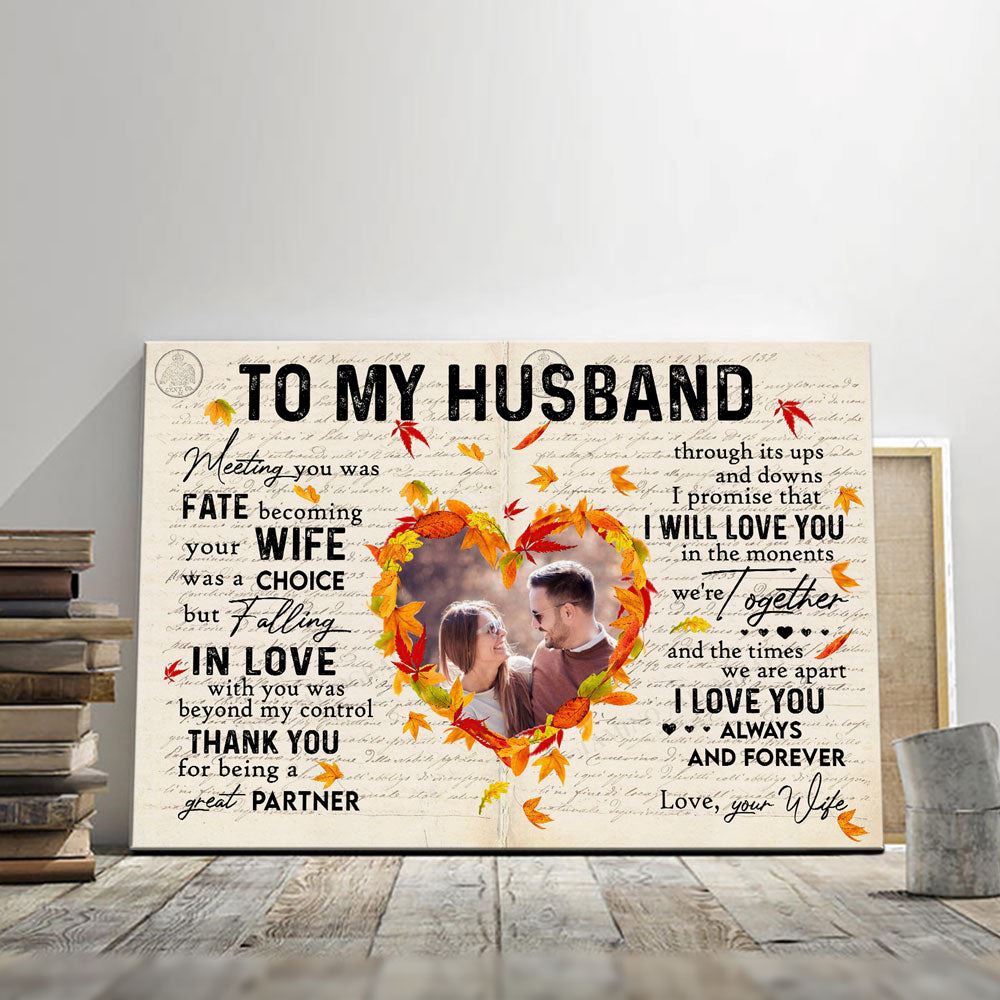 Canvas Prints Valentine’s Day, Personalized For Husband Being A Great Life Partner Canvas, Couple Lovers Wall Art