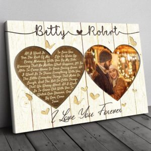 Canvas Prints Valentine’s Day, Personalized For Husband…