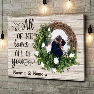 Canvas Prints Valentine’s Day, Personalized Gift For…