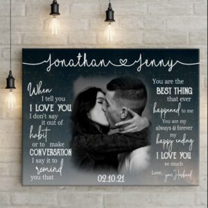 Canvas Prints Valentine’s Day, Personalized Gift For…