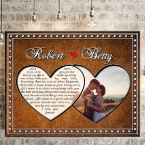 Canvas Prints Valentine’s Day, Personalized Gifts For…