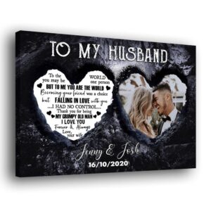 Canvas Prints Valentine s Day Personalized Husband Wife My King Anniversary Meaningful Canvas Couple Lovers Wall Art 1 to51qy.jpg