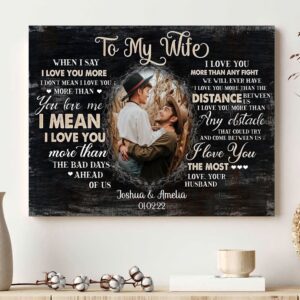 Canvas Prints Valentine’s Day, Personalized Love You…