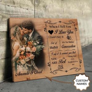 Canvas Prints Valentine’s Day, Personalized Names The…