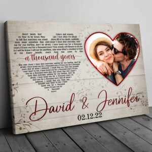 Canvas Prints Valentine’s Day, Personalized Our First…