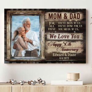 Canvas Prints Valentine s Day Personalized Parent Mom Dad Happy 50 Anniversary Canvas Couple Lovers Wall Art 1 drnlec.jpg