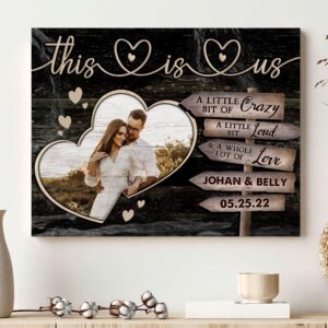 Canvas Prints Valentine s Day Personalized This Is Us Crazy Loud Love Couple Anniversary Canvas Couple Lovers Wall Art 1 dv1x5h.jpg