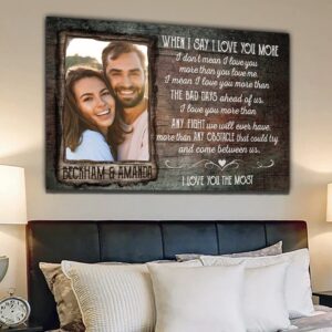 Canvas Prints Valentine’s Day, Personalized When I…