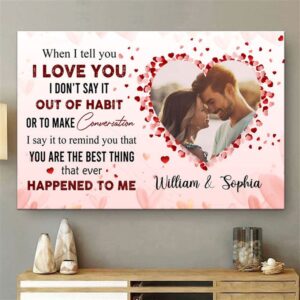 Canvas Prints Valentine’s Day, Personalized When I…