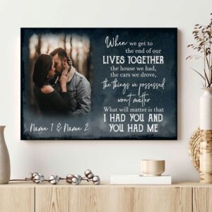 Canvas Prints Valentine’s Day, Personalized When We…