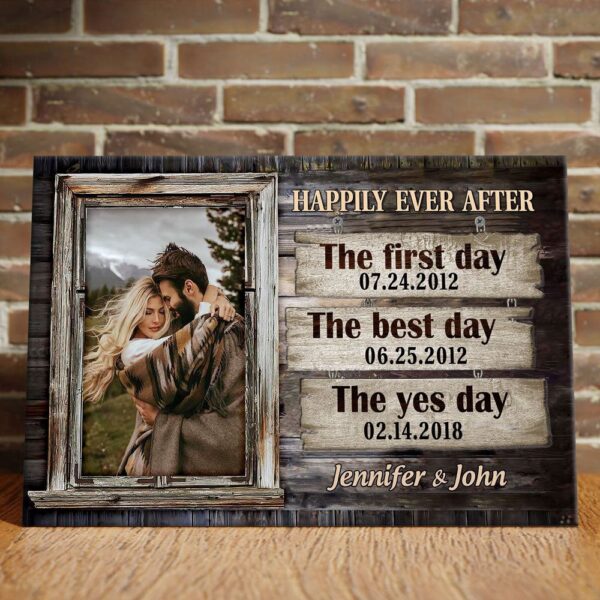 Canvas Prints Valentine’s Day, Personalized Wife Husband Couple Best Anniversary Meaningful Canvas, Couple Lovers Wall Art