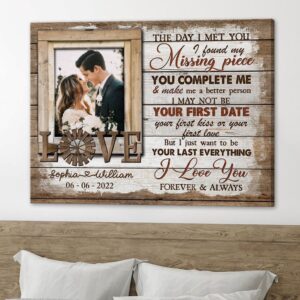 Canvas Prints Valentine’s Day, Personalized Wife Husband…