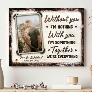 Canvas Prints Valentine’s Day, Personalized Wife Husband…