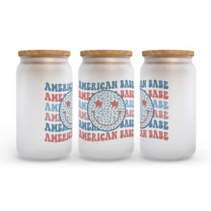 Frosted Glass Can Valentine Gift American Babe Frosted Glass Can Tumbler 2 k8hmkj.jpg