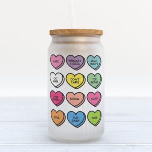 Frosted Glass Can, Valentine Gift, Anti Valentine’s…