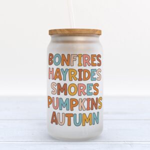 Frosted Glass Can, Valentine Gift, Bonfires Hayrides…