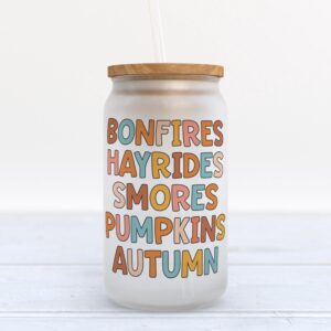 Frosted Glass Can, Valentine Gift, Bonfires Hayrides…
