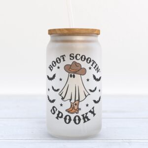 Frosted Glass Can Valentine Gift Boot Scootin Spooky Halloween Frosted Glass Can Tumbler 1 wyspcp.jpg