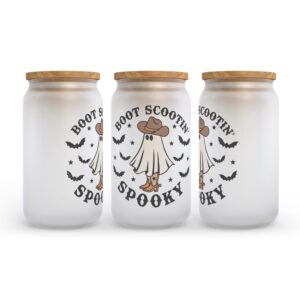 Frosted Glass Can Valentine Gift Boot Scootin Spooky Halloween Frosted Glass Can Tumbler 2 edcdnw.jpg