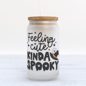 Frosted Glass Can Valentine Gift Feeling Cute Kinda Spooky Halloween Frosted Glass Can Tumbler 1 srgtjz.jpg
