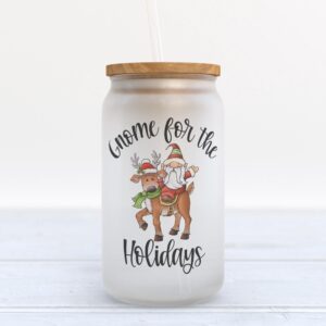Frosted Glass Can, Valentine Gift, Gnome for…