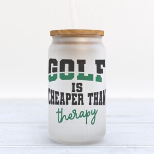 Frosted Glass Can, Valentine Gift, Golf Is…