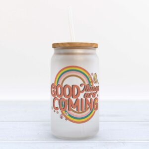 Frosted Glass Can, Valentine Gift, Good Things…