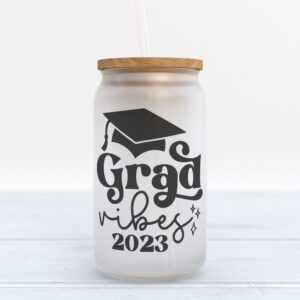 Frosted Glass Can, Valentine Gift, Grad Vibes…